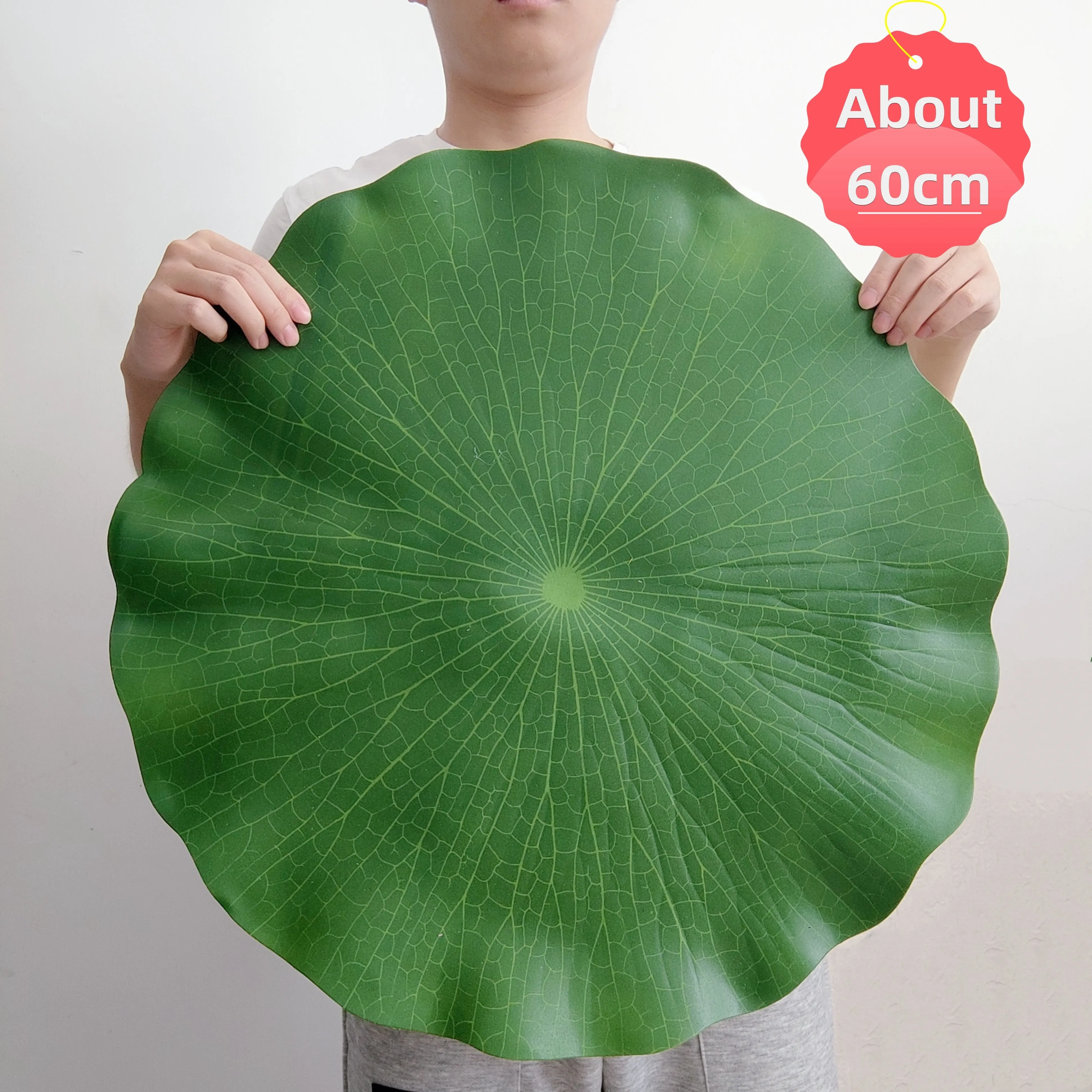 Oversized Floating Artificial Lotus Leaves, Realistic Fake Lily‑Pads for Pond, Swimming Pool, Farm & Holiday Decoration view 6