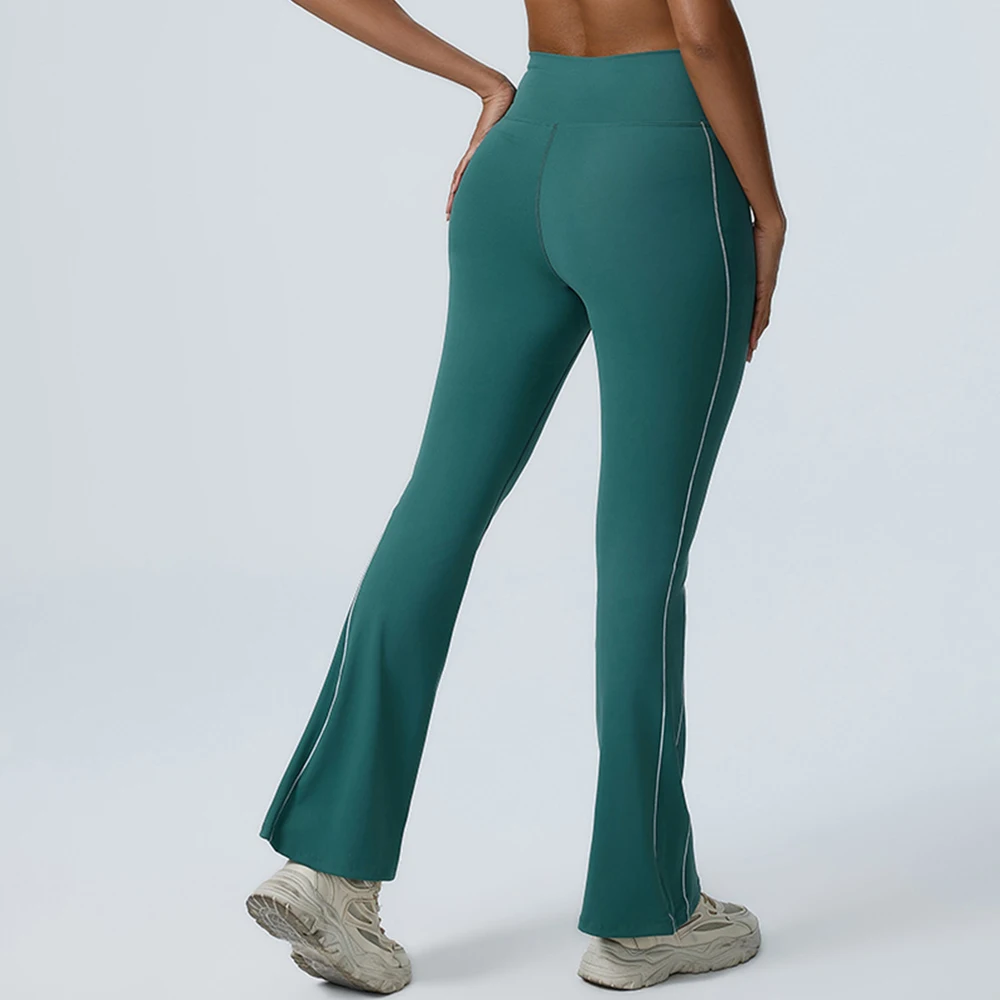 

Women Bell Bottoms Yoga Pants High Waist Sport Flare Pants Female Legging Tummy Control Running Tight Women Gym Fitness Leggings