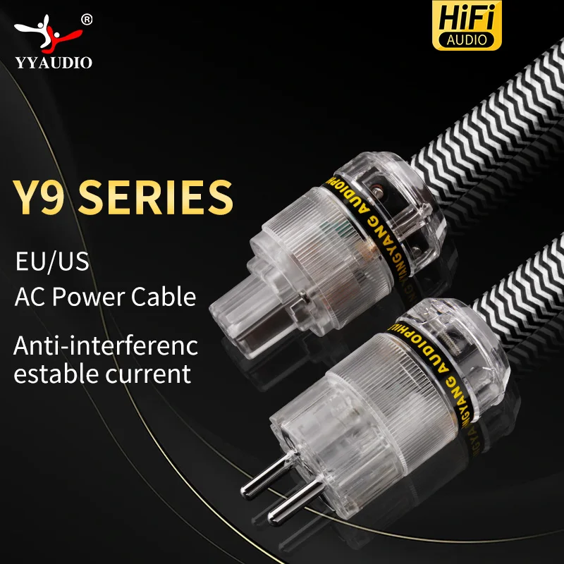 

Power Cable Hi-End Hifi OFC+6N OCC Audio Cable EU/US Power Plug Cable for Connecter Amplificateur Filtre Audio Systems