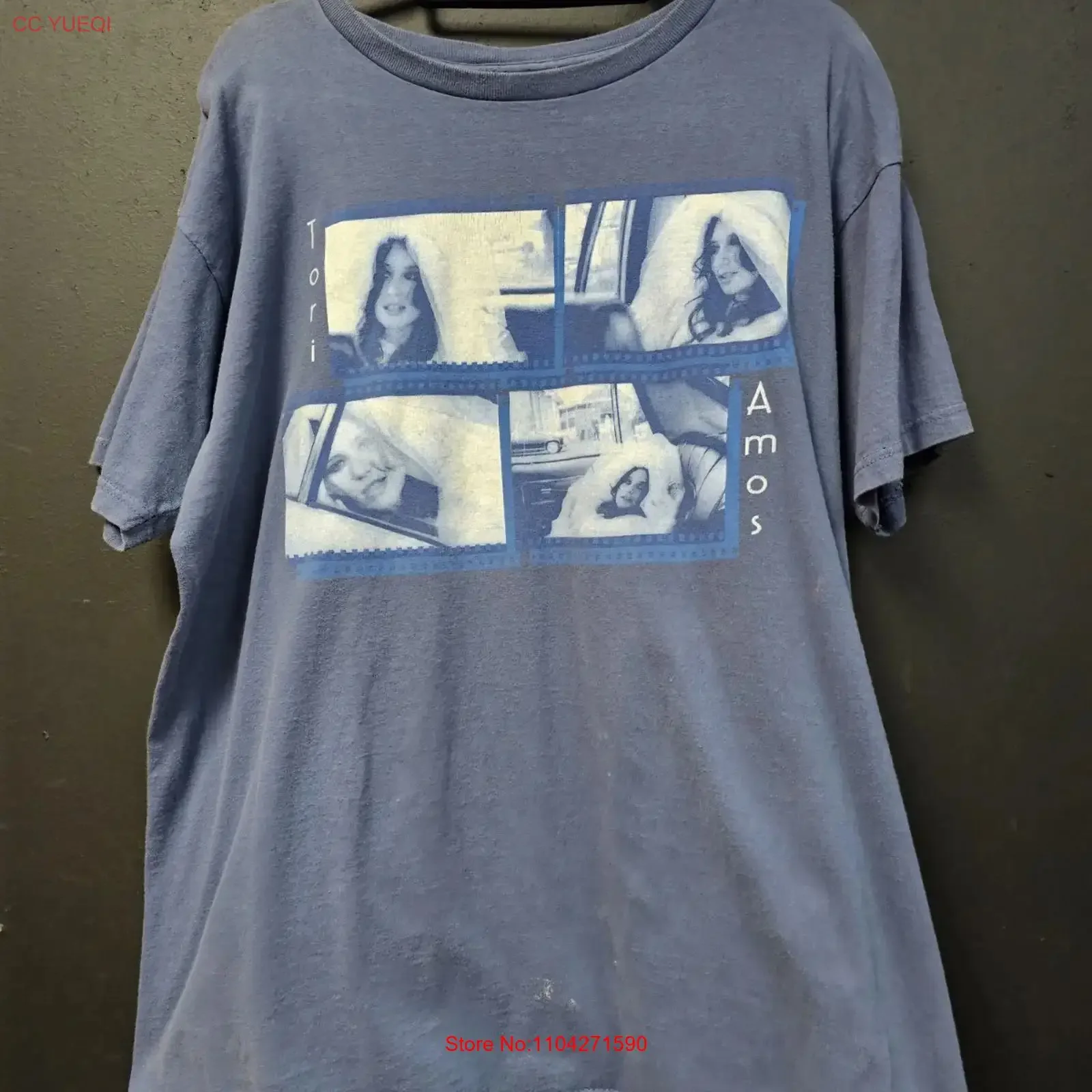 Vintage 1990s Tori Amos T Shirt Size XL Jackie's Strength Concert Navy Blue vintage Washed Soft Versatile Stylish Breathable