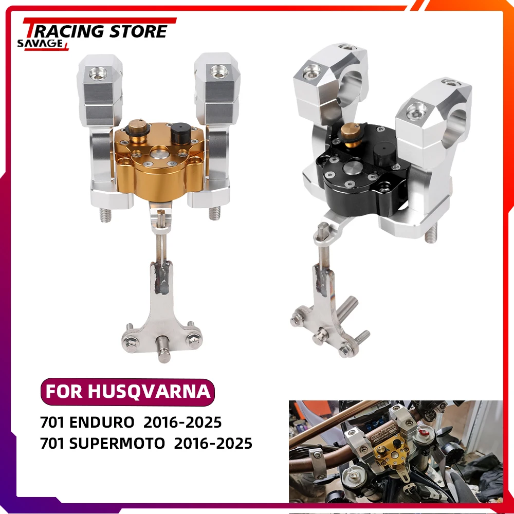 

Motorcycle Steering Damper Stabilizer For Husqvarna 701 Supermoto 701 Enduro Steering Stabilizer Reversed Safe Handlebar Bracket