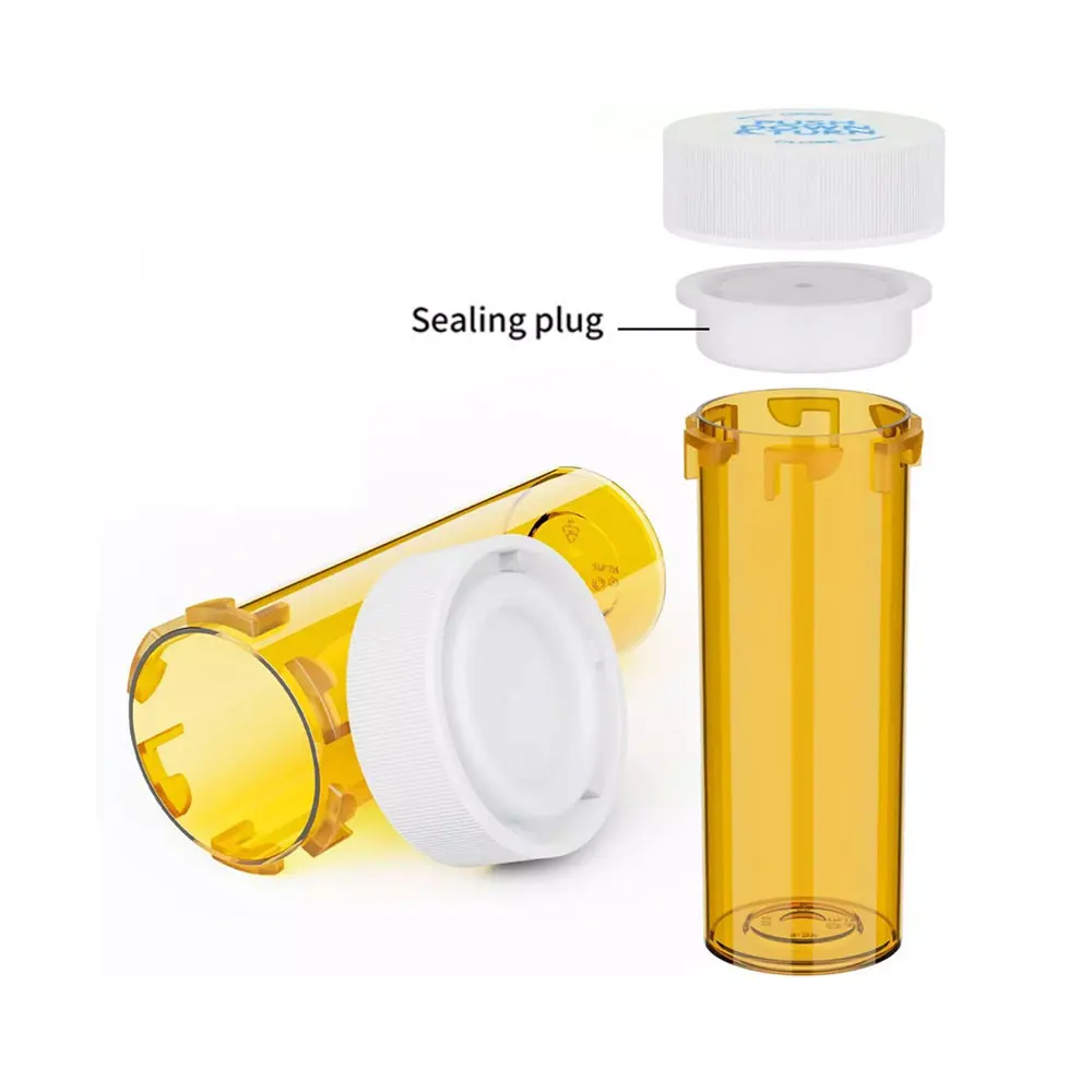 12/20Pcs 6/8 Dram 알약 병 의학 병 투명 휴대용 캐리어 여행 의학 저장 태블릿 스토어 컨테이너 약병