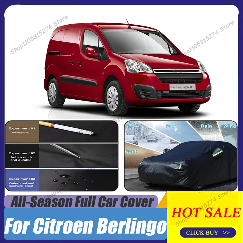 For Citroen Berlingo Outdoor Protection Full Car Covers Snow Cover Sunshade Waterproof Dustproof Exterior Car Accessories