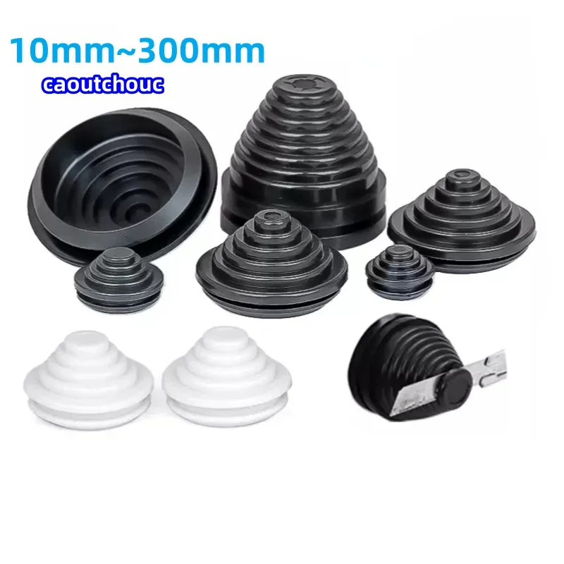 Rubber Tower Type Protection Coil For Protection Power Distribution Box Wire Cable O-ring Protective Ring Sealing Cap Hole Plug
