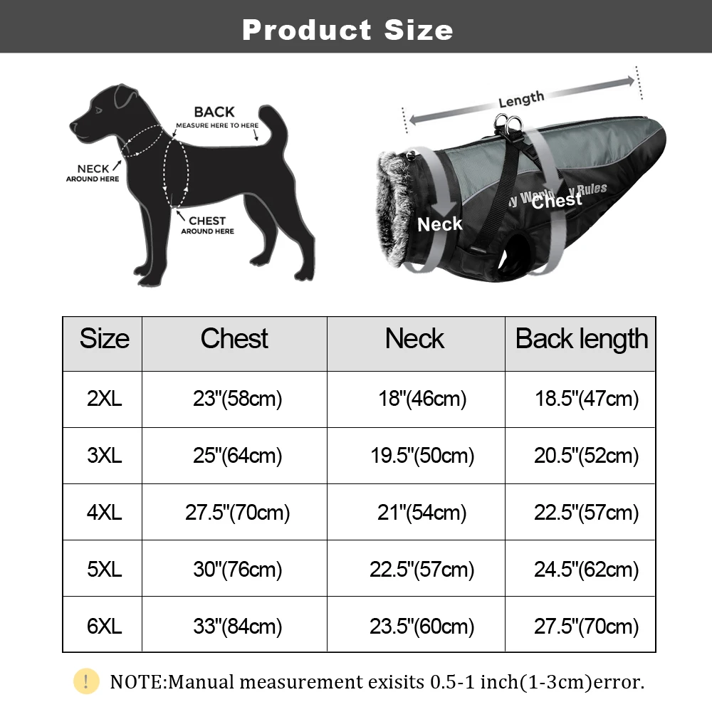 Warm Dog Clothes With Harness Winter Dog Clothes For Labrador Greyhound French Bulldog Vest Outfits Waterproof Big Dog Coat