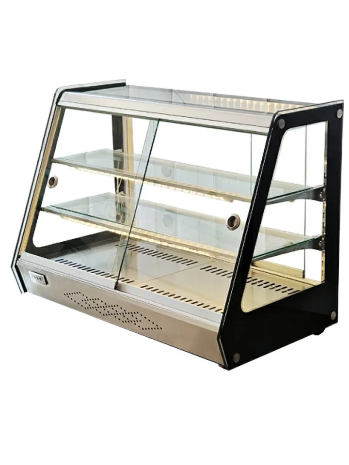 */*Desktop Commercial Glass Fried Chicken Incubator Small Takeaway Egg Tart Burger Fried Food Heating Constant Temperature Displ