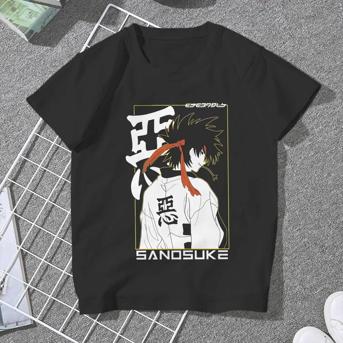 Sanosuke Feminine Clothes Rurouni Kenshin Manga T-shirt Harajuku Vintage Female Blusas