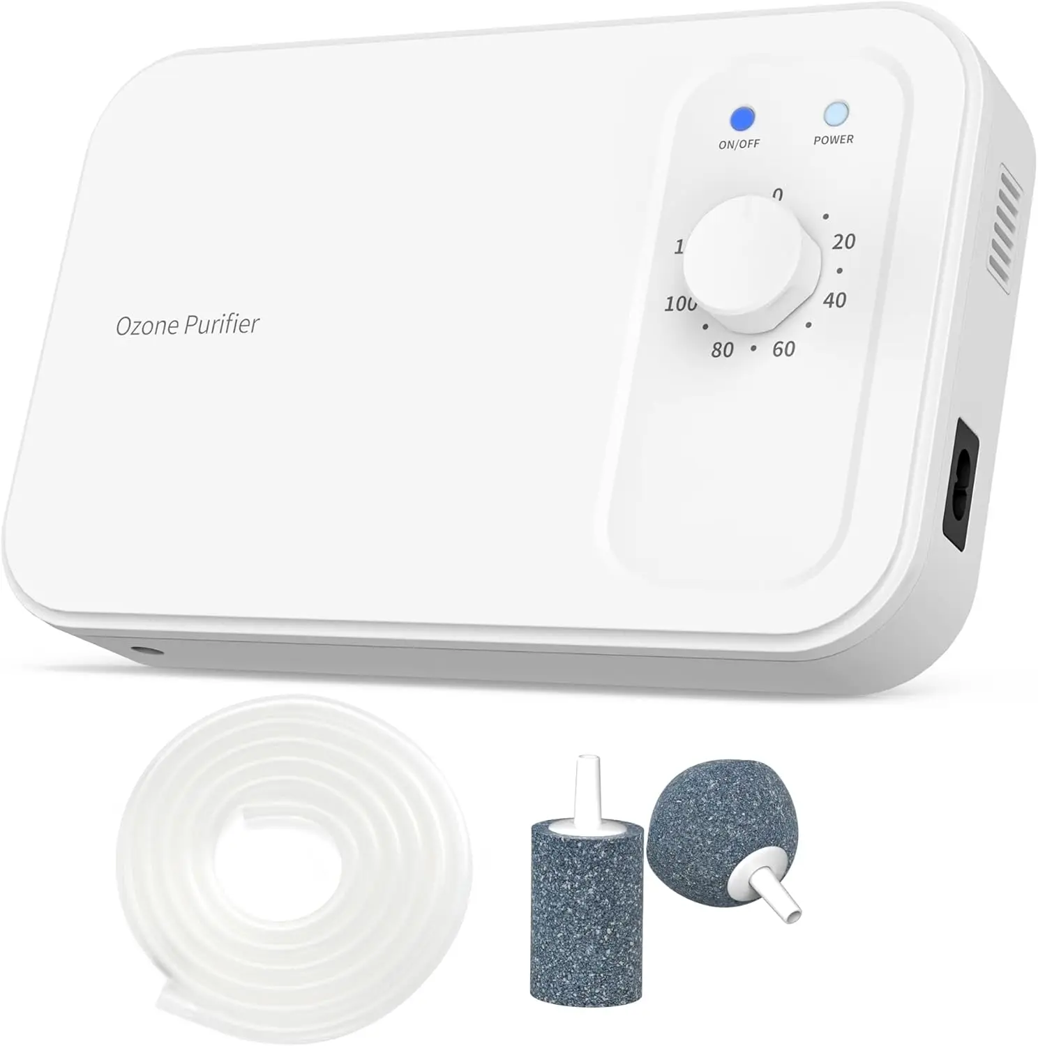 

800mg/h Portable Ozone Machine with Timer for Air and Water Purification in Home, Office, Car