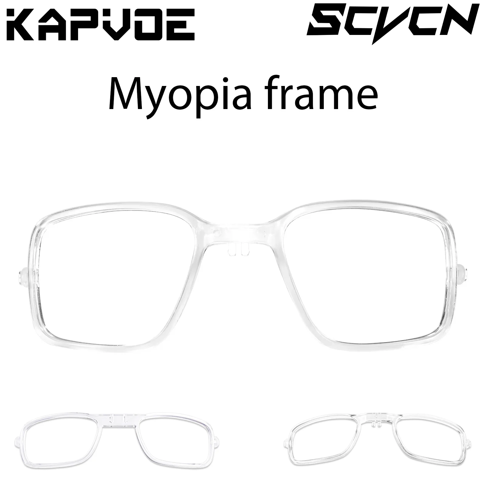 Insert Clip-On Prescription Clip for Kapvoe Sunglasses & Scvcn Cycling Glasses Myopia Frame for Bike Glasses Prescription Frame