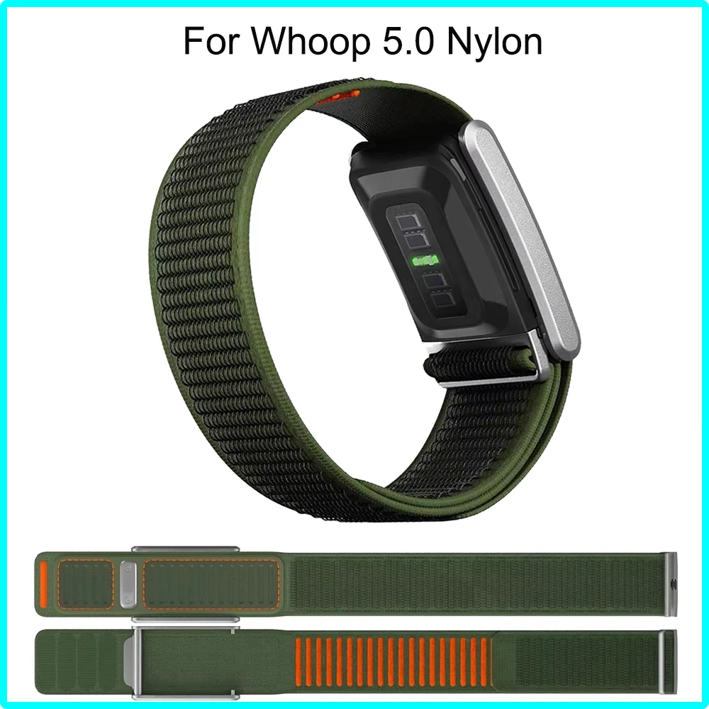 Premium New Dual Tone Nylon Replacement Sports Strap For Whoop 5.0 MG Two Color Wrist Band Fitness Sports Replacement Wristband