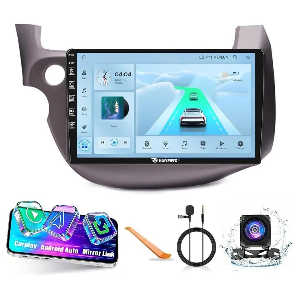2Din راديو السيارة الاندورويد لهوندا صالح 2007-2014 LHD RHD الوسائط المتعددة مشغل فيديو لتحديد المواقع والملاحة ستيريو الصوت رئيس وحدة Carplay