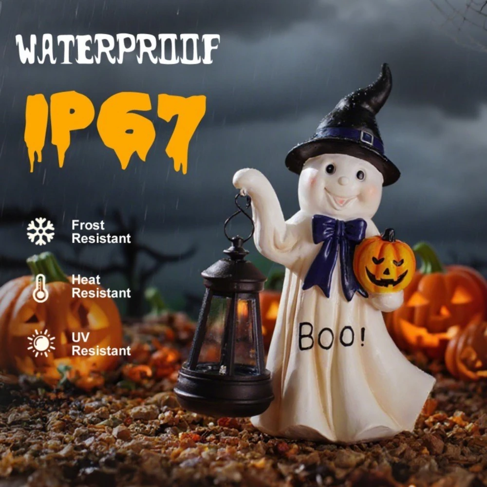 

Outdoor Garden Family Terrace Ghost Decoration Halloween Decoration Ghost Solar Lantern Ornaments Party Holiday DIY Decorations