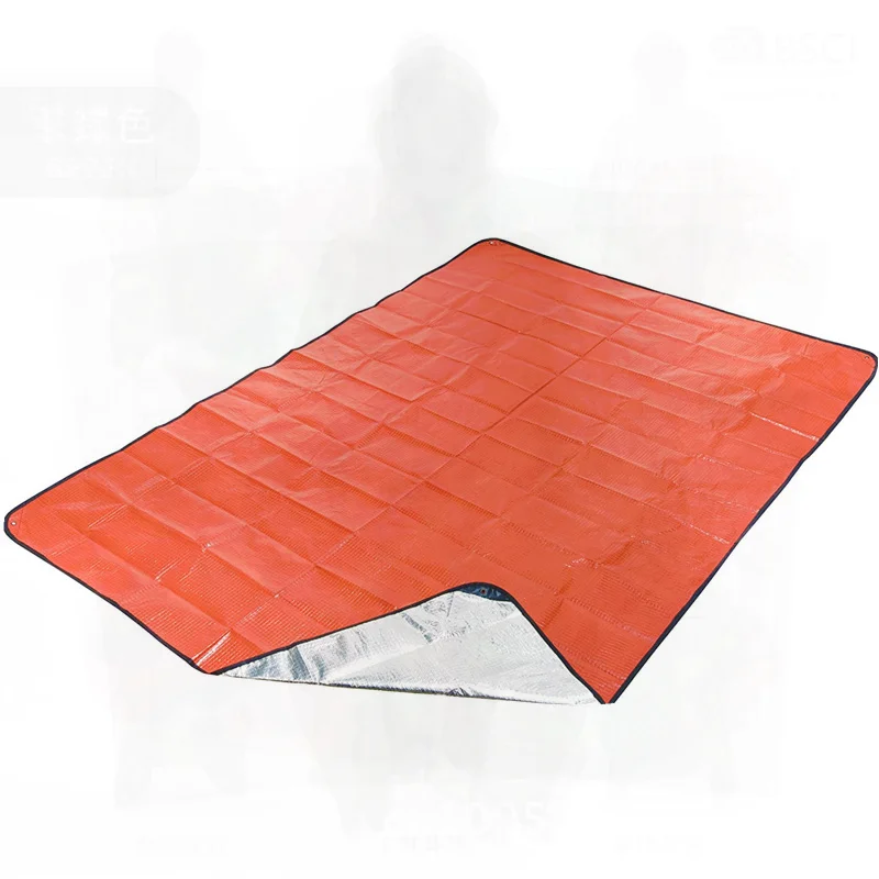 

Multifunctional Emergency Blanket Orange Portable Foldable Insulation for Outdoor Camping Survival Lightweight 151cm X 213cm