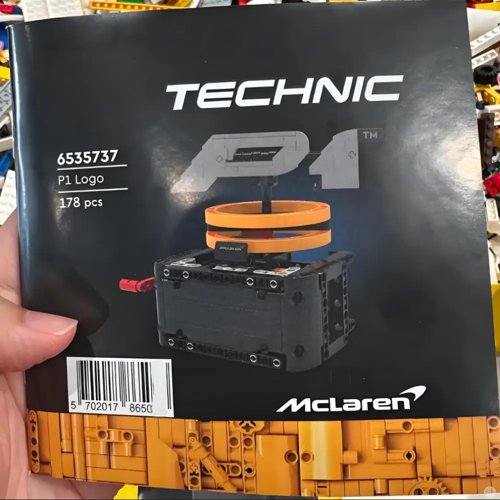 178 قطعة شعار ماكلارين P1 التقني 6535735 6535736 لعبة مكعبات البناء سيارة رياضية للأولاد هدايا عيد الميلاد (الشعار فقط بدون سيارة 42172) #1