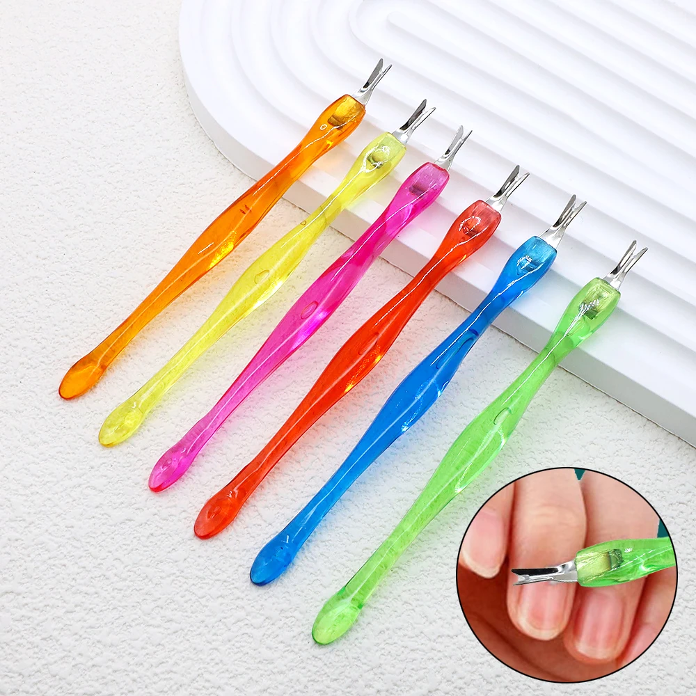 10Pcs Dead Skin Remover Nail art Gabel Häutchen Entferner Nipper Pusher Trimmer Edelstahl Pediküre Nägel Pflege Nagel Werkzeuge