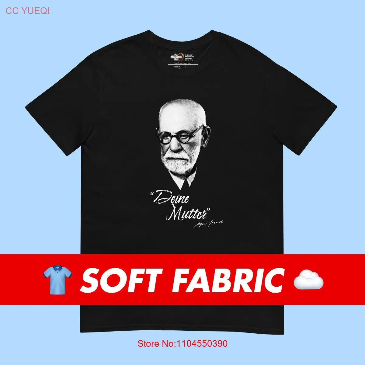 Sigmund Freud Deine Mutter citation allemande t-shirt philosophie enseignants étudiants cadeau pour psychologues thérapeutiques