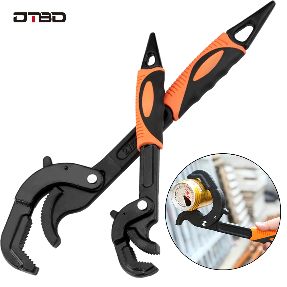 DTBDอาชีพMulti-Function Universal Adjustable KeyชุดประแจSnapเครื่องมือสำหรับNutsรูปทรงและขนาด