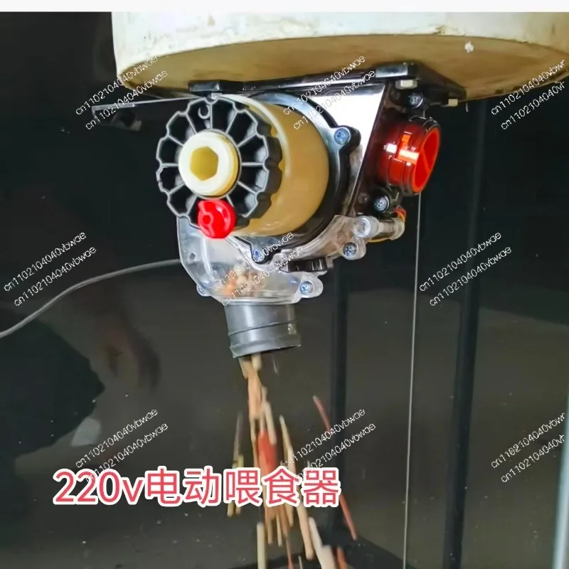 220V Electric Feeder for Pigeons, Chickens, Ducks, Geese, and Pets, Corrosion-resistant and Easy To Clean