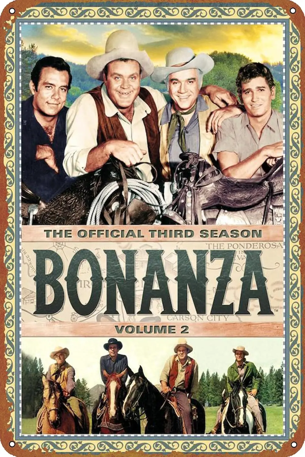 Retro Metal Tin Sign, Bonanza Posters, Halloween Tin Sign, Caverna, Bar, Clube, Home Wall Art, 8x12 polegadas