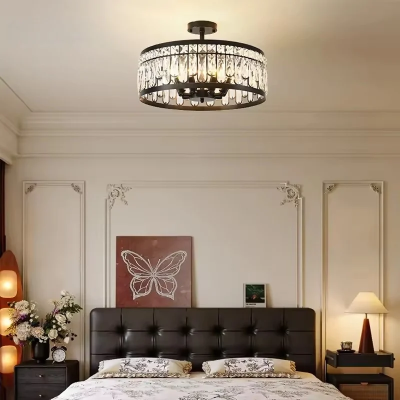 

Vintage Luxury Crystal Chandelier for Kitchen Restaurant Bedroom Living Room Pendant Lamp Indoor Lighting Hanging Light Fixture