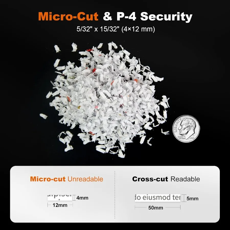 Heavy duty paper shredder with autofeed function for office and home office use capable of shredding up to 110 sheets at once m