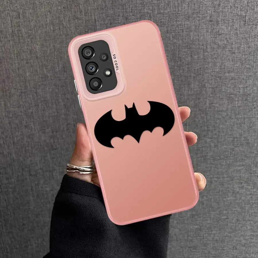 Superhero B-Bat-man S-Super-man Phone Case for Samsung Galaxy A53 A52s A54 A25 A15 A51 A52 A55 A71 A72 A73 4G 5G Tpu copa