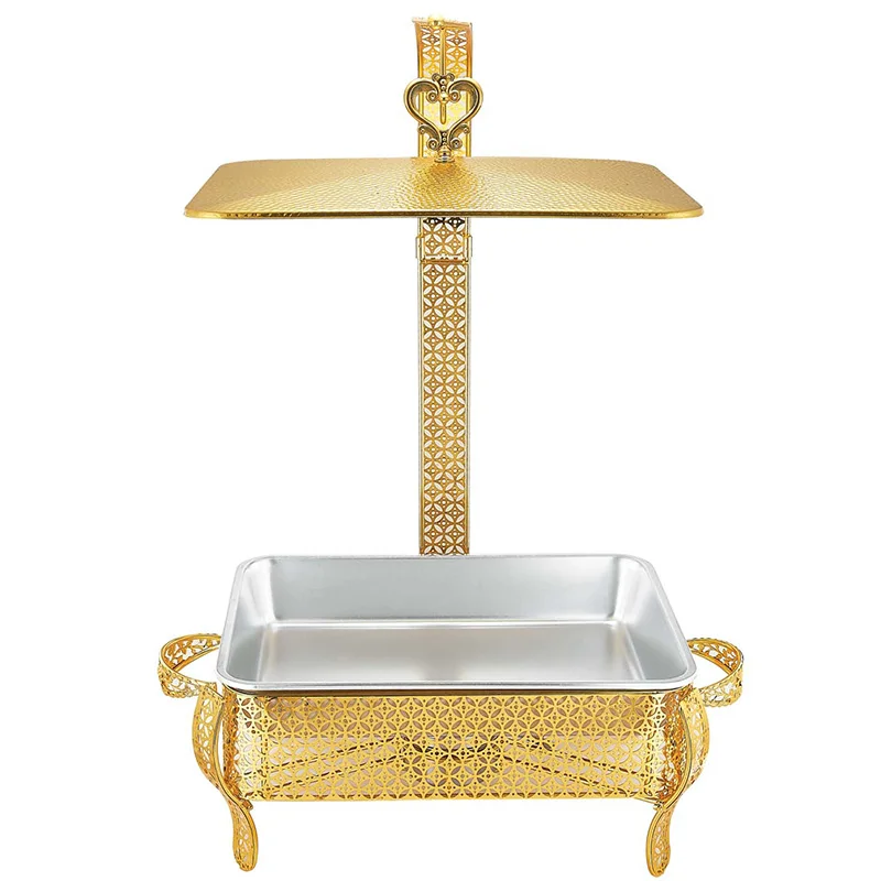 

Блюдо Прямоугольник из нержавеющей стали Шведский стол Подогреватель еды Отель Коммерческая сервировка Жаровня с подвеской