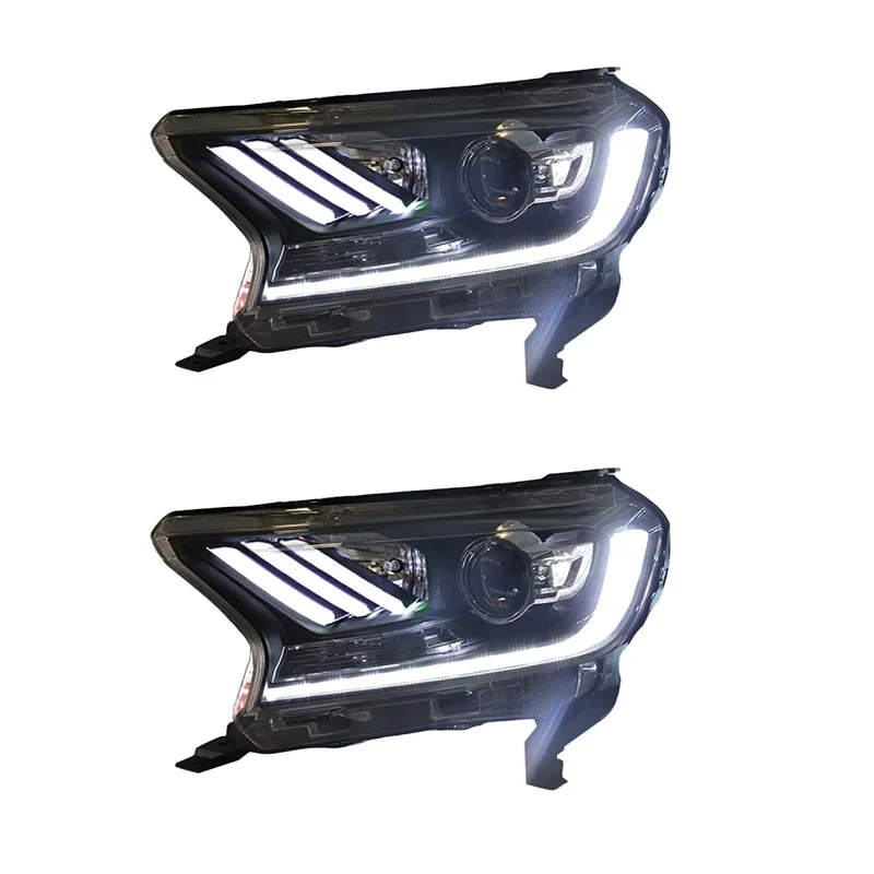 

Apollo Full LED For Ranger Pickup Track Headlight 2015-up For Everest SUV HeadLights TLZ With Sequential Turning Signal