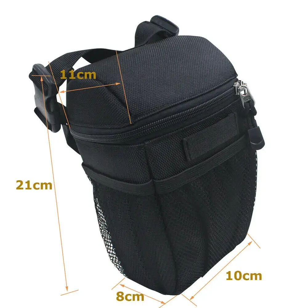 أداة تخزين محمولة للدراجة، بطارية MTB، سعة كبيرة 21 × 10 × 8 سم للدراجة