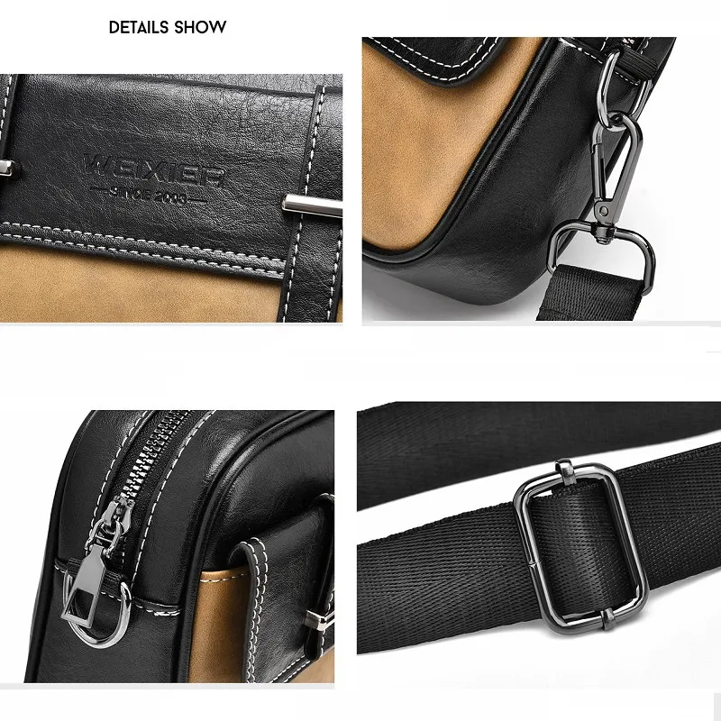 Trend High-end Single Crossbody Bag Casual Men's Small Shoulder Basg Waterproof and Wear-resistant