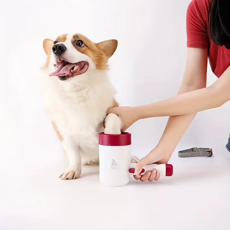 Dog Foot Washing Artifact, Pressable Silicone Brush Pet Foot Washing Cup, Cat and Dog Paw Cleaner Pet Grooming Supplies