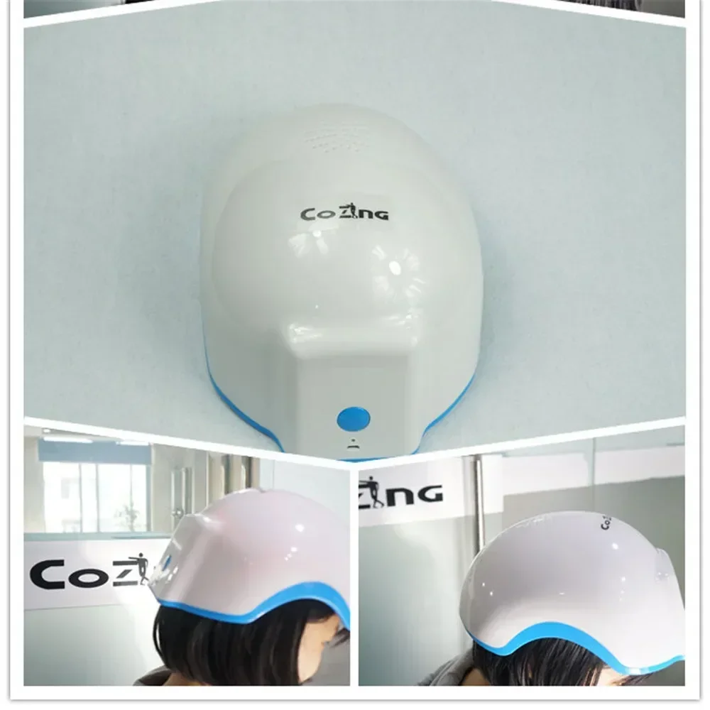 Hair Growth Cap LED Red Light Therapy Devices Anti Hair Loss Anxiety Stress Relief Head Pain Hat Scalp Relax Massager Helmet