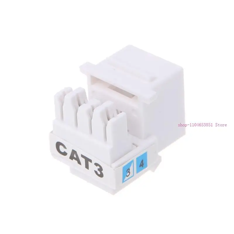 10PCS Bez narzędzi moduł telefoniczny RJ11 CAT3 Moduł głosowy Połączony złoto adapter 0xla