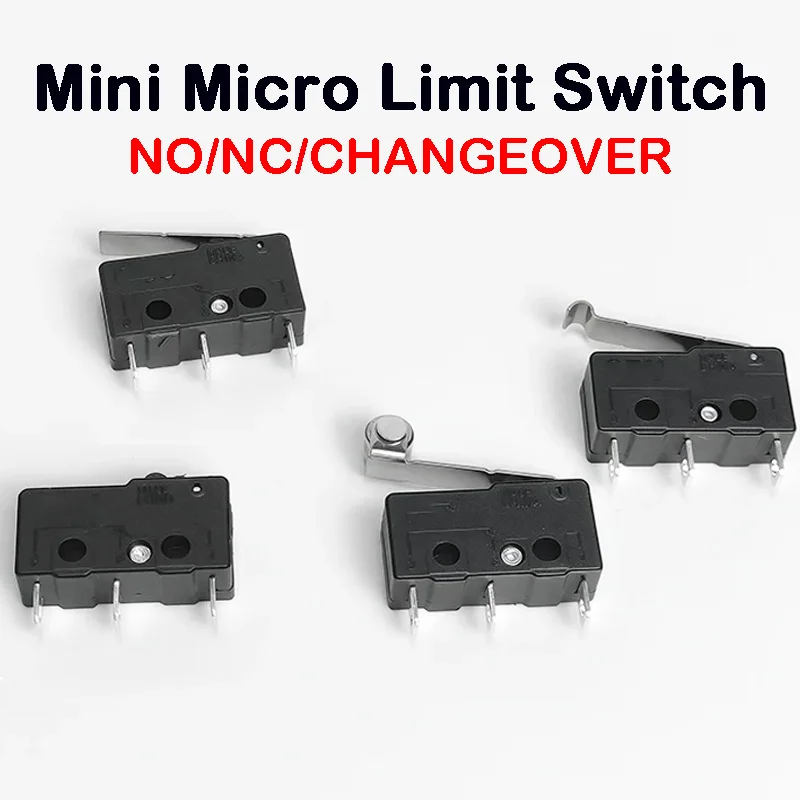 10/50/100PCS Micro Limit Switch with SPDT Snap Action  Tact Switch on off Safe, Eco-Friendly for Home Appliance On/Off Control