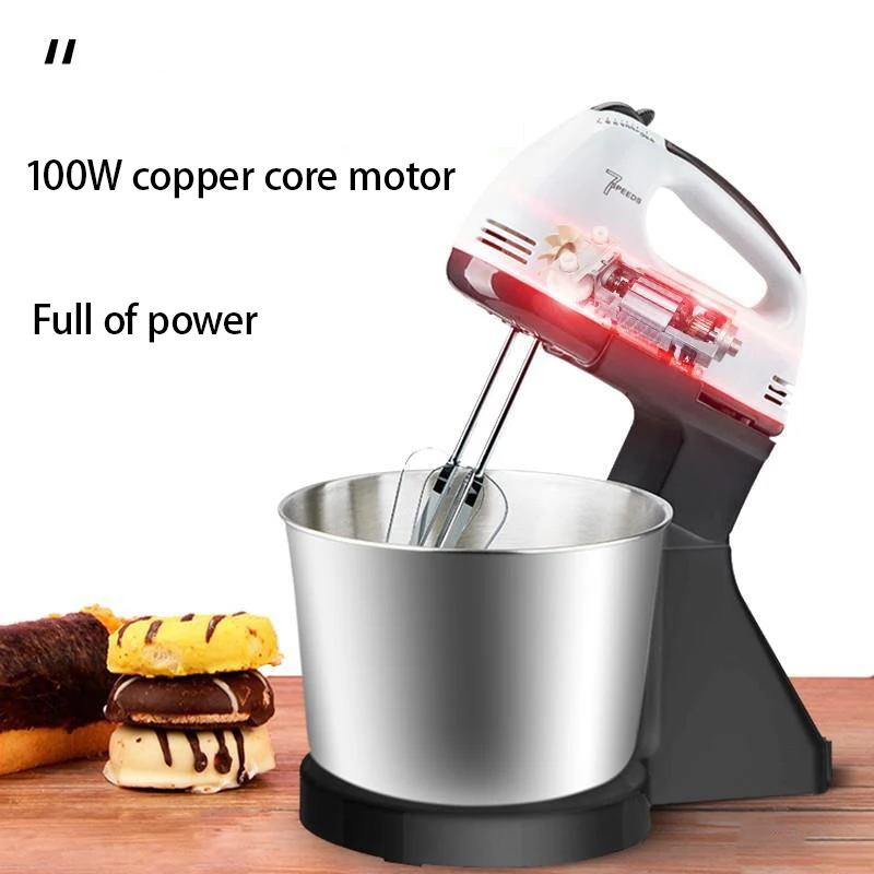 110/220V Stand Food Mixers Kitchen Electric Food Blender Desktop Egg Whisk Cream Cake Dough Kneader Milk Frother Food Processor