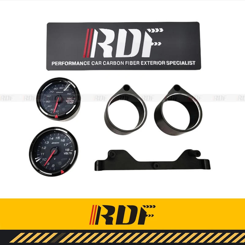  Suitable for MINI Center Control Modify Interior Instrument Panel With Clock Revolution Turbine Water Temperature Meter Kit