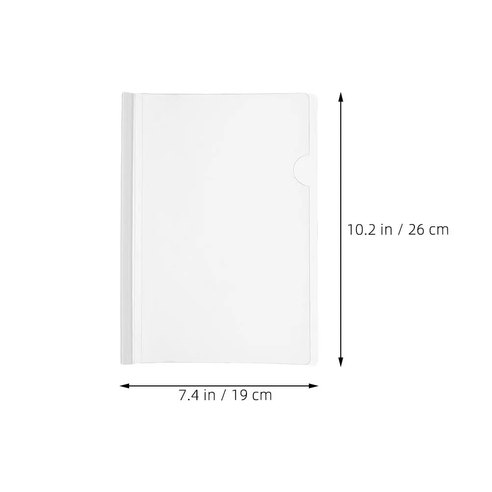 10 szt. Segregatorów do raportów, przezroczyste segregatory na dokumenty B5, plastikowe klipsy do segregacji o dużej pojemności, artykuły papiernicze