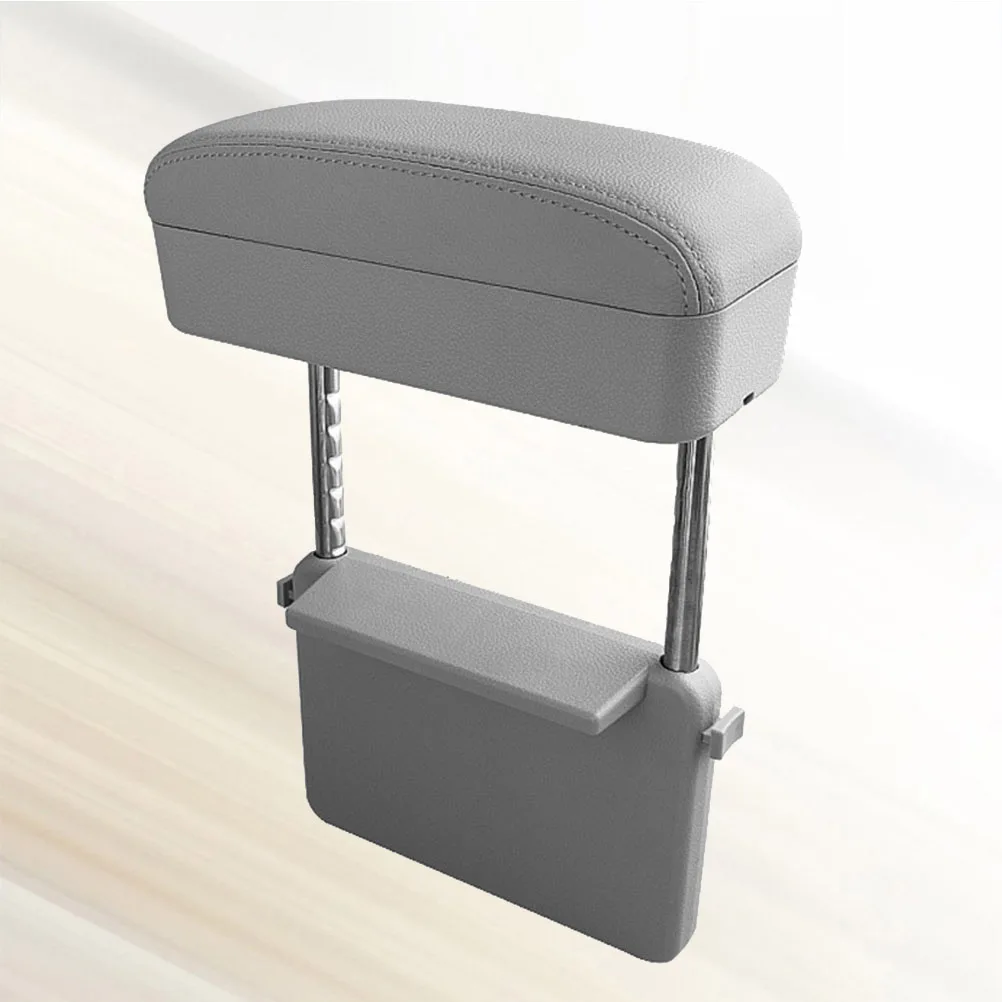 

Adjustable Multifunctional Armrest Box For Car Center Console Durable Elbow Support Pad Easy Install No Drilling Black With