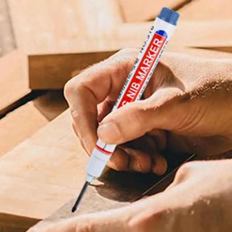 علامات الأنف الطويلة للنجارة ، علامة سريعة الجفاف ، قلم ملون ، أدوات وضع علامات الوصول العميق ، علامة معمارية ، ناسخ حبر للحمام