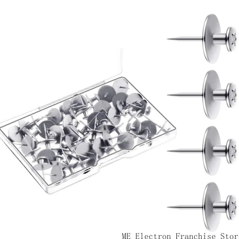 T5EA 30PCS Плоская головка PUL PIN -штифт I формируйте металлические штифты для доски объявлений в плане изъятной платы плава