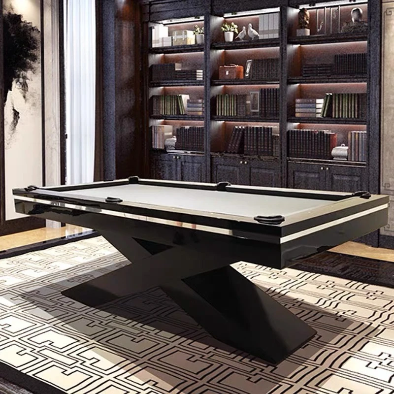 American solid wood household pool table American fancy nine-ball black eight pool table standard