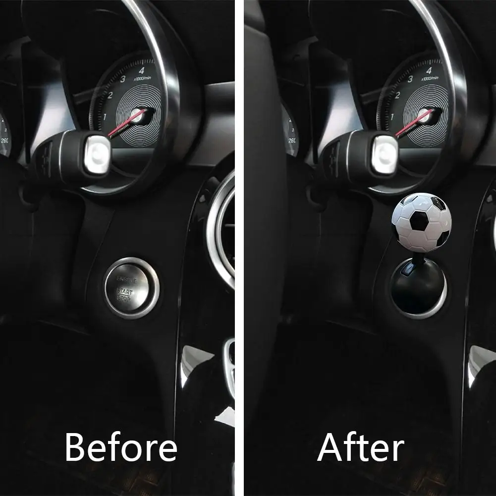 

Football Car One-button Engine Push Start Button Stop Button Start Decoration Car Accessory Car Engine Interior Rocker P3s5
