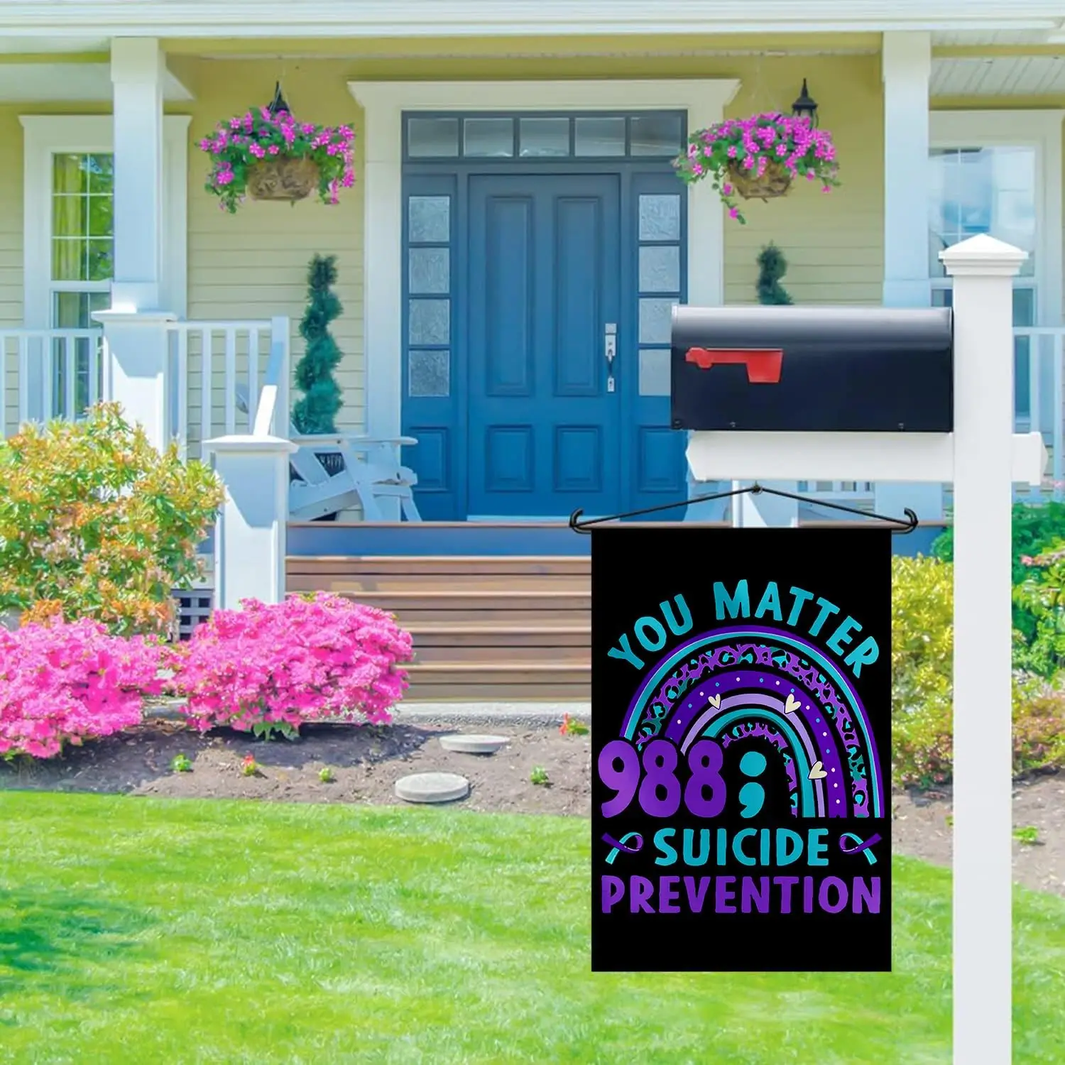 SODAVA - Suicide Awareness Garden Flag Suicide Prevention Awareness Flag Suicide Awareness Flag Suicide Prevention Garden Fl yyi