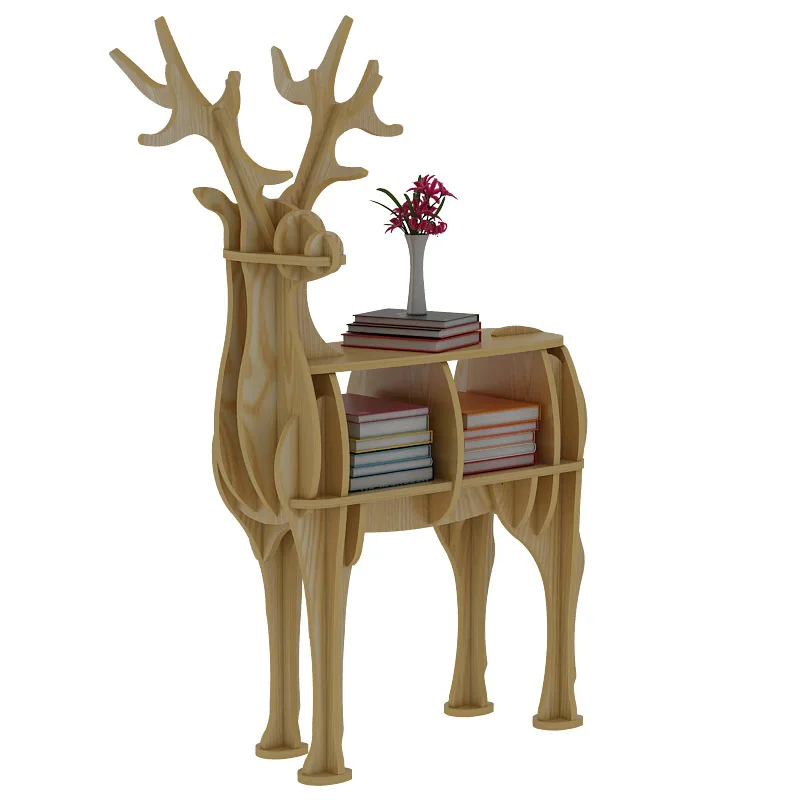 Background Wall Decoration Display Stand Creative Wall Hanging Bookshelf Animal Shape Wall Shelf for CDs/Movies/Books