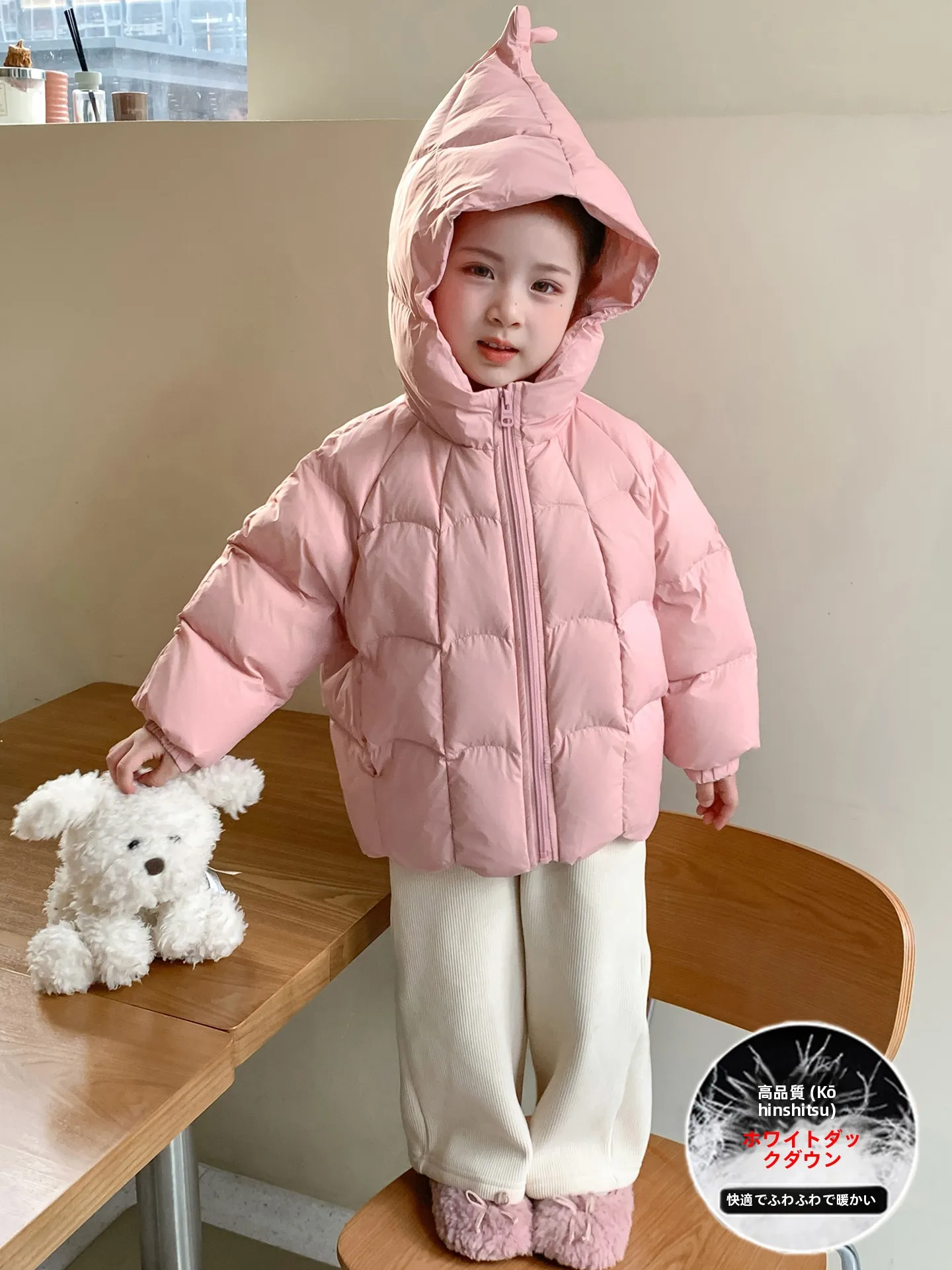 trendy-ort-thiened-down-jaet-for-girls-winter-clothes-2024-new-sle-children's-winter-casual-sle-bread-coat-outerwear