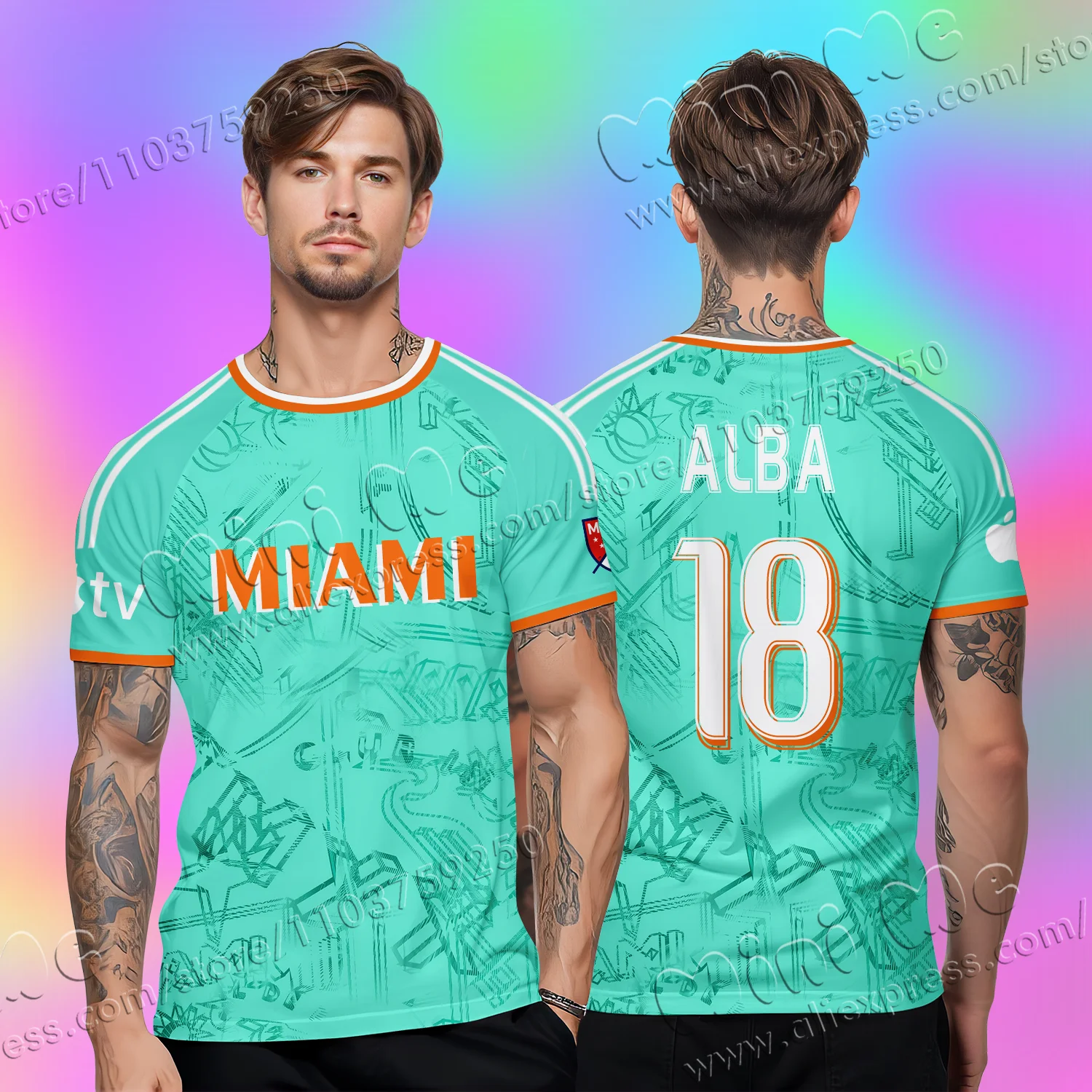 2025 Miami Ai Messi No.10 koszulka dla fanów piłki nożnej dla dzieci dorosły letni sport piłka nożna trening dziecięce topy bluza z okrągłym dekoltem