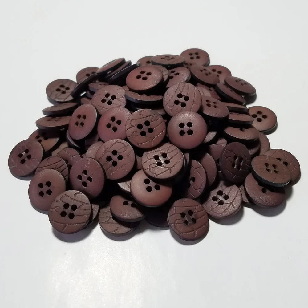 Wood buttons 2-holes or 4 holes round  buttons 50pcs/lot for sewing clothing accessories DIY