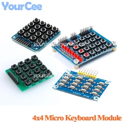 4x4 Keypad Module MCU Accessory Board 4*4 Matrix Keyboards 16 Key Button Microcontroller External Expansion Keyboard For Arduino