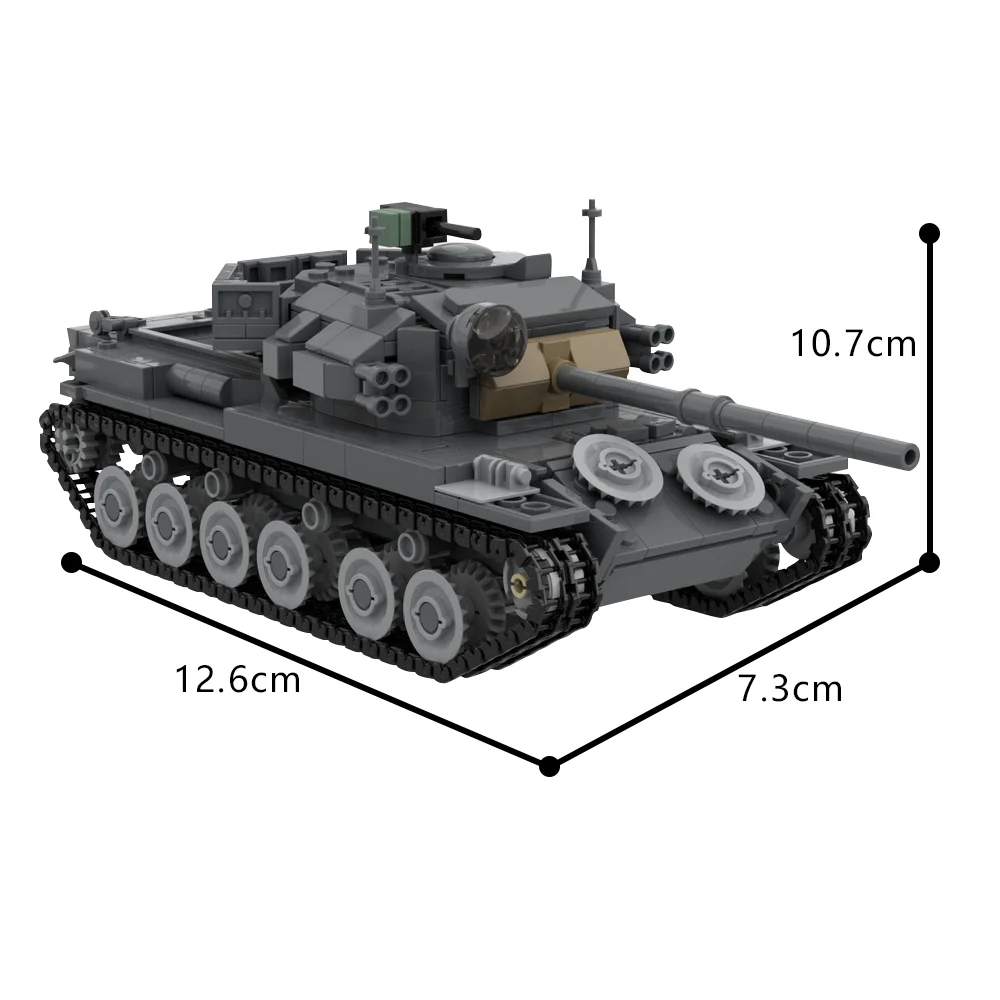 989PCS MOC-185070 Centurion mk. 5/1 Building Blocks Military Army Tank DIY Creative Toys Educational Children Gift ﻿