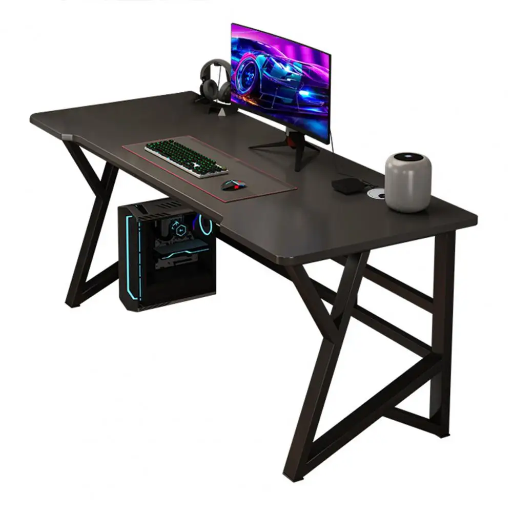 

Standing Computer Desk Home Metal With Cable Management Hole Desk Standing Motion Study Desk Learning Game Office Computer Table